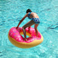 Giant Inflatable Pool Floats (Strawberry Frosted Donut)