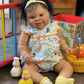 Kokomandy Black African American Reborn Toddler Baby Doll Girl 24 Inch Cute Silicone Reborn Baby That Look Real Alive Soft Body