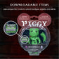 Piggy Action Figure - Dinopiggy Articulated Buildable Action Figure Toy, Series 1 Collectible