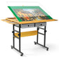 All4Jig 1500 Pieces Jigsaw Puzzle Table With Legs, 35.4'X26.4' Adjustable Puzzle Board For Adults, 3-Tilting Angles, Multi-Functional With 4+2 Drawers & Protective Cover