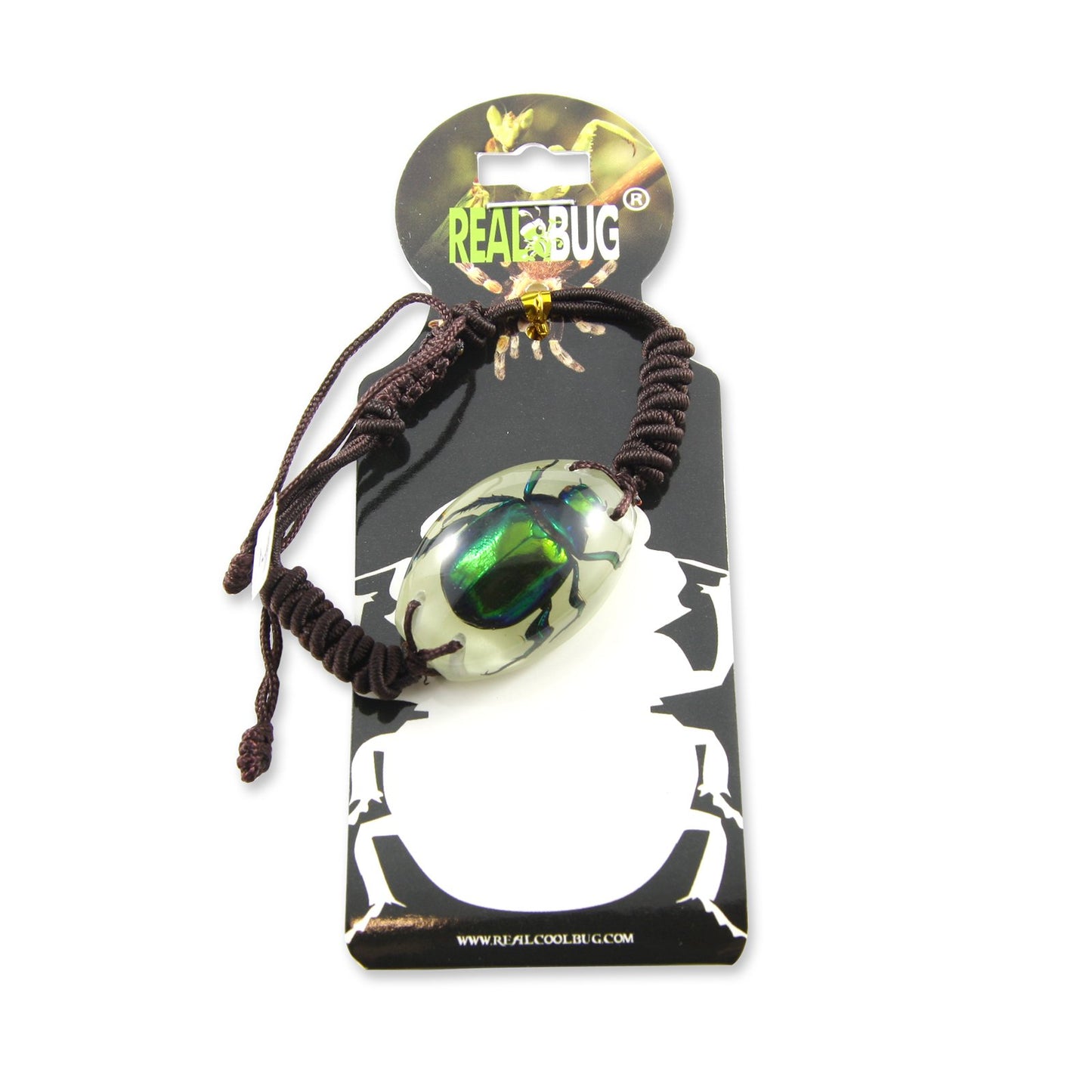 REALBUG Chafer Beetle Bracelet, Glow in the dark, 10 inches , Green