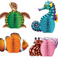 Beistle Sea Creatures Honeycomb Party Decorations - Pack Of 3