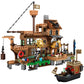 Riceblock Pirate Ship Building Toys, Pirate Wharf Themed City Store Building Bricks Sets For Boys Age 8-12, 573 Pieces, Ideal Fo