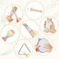 Wooden Montessori Musical Instruments Set for Toddlers 1-3, Preschool Educational Music Toys for Boys Girls, Percussion Instrume
