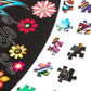 Bgraamiens Puzzle-Flower Whisper-1000 Pieces Round Puzzle Color Challenge Jigsaw Puzzles For Adults And Kids