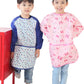 Plie Waterproof Kids Art Smocks 37 Colors (Age 1-10, S-XXL size), Blue Strawberry (25-M)