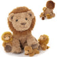 Karister Lion Stuffed Animal Set - Plush Mother Lion with 3 Baby Lions, Cute Lion Design, Perfect Gift for Kids, Model W524_1_45