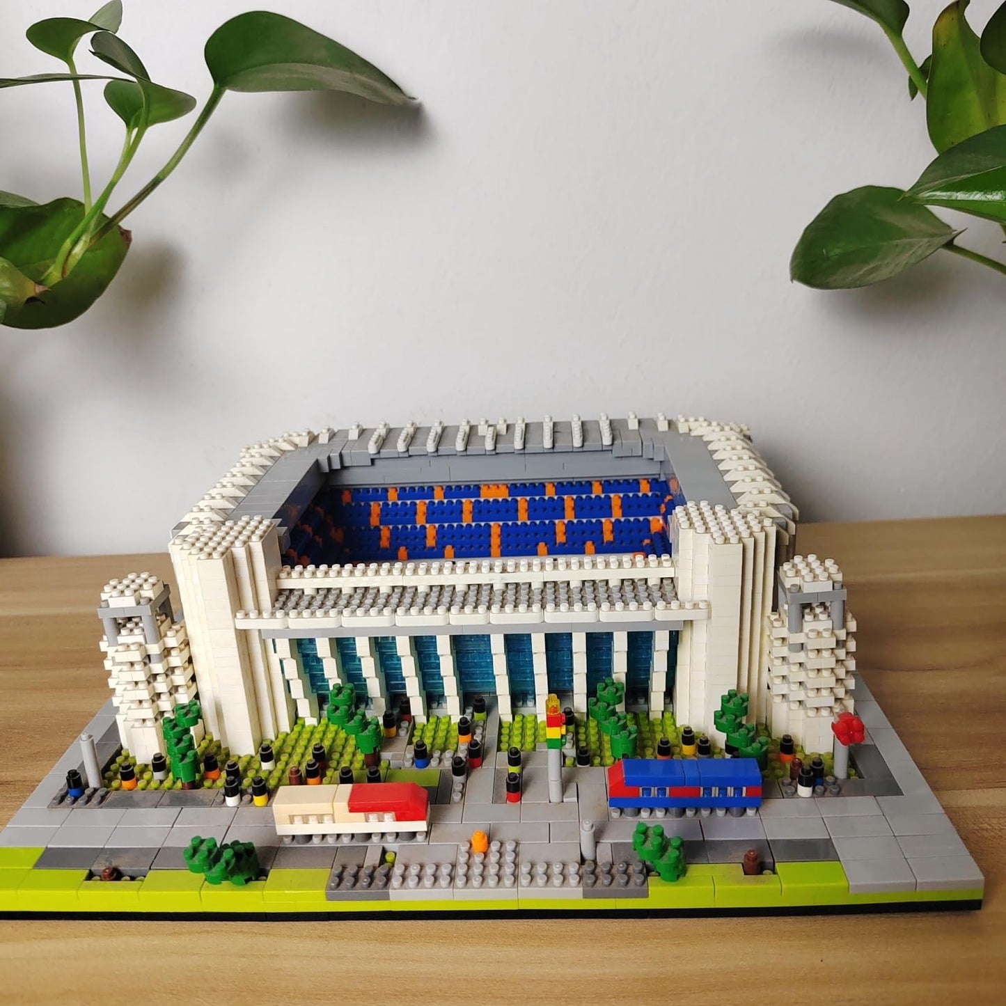alltogetho Micro Mini Soccer Stadium Model Kit 8831 - Plastic Brick Set for Adults, Small Football Field Puzzle Toy