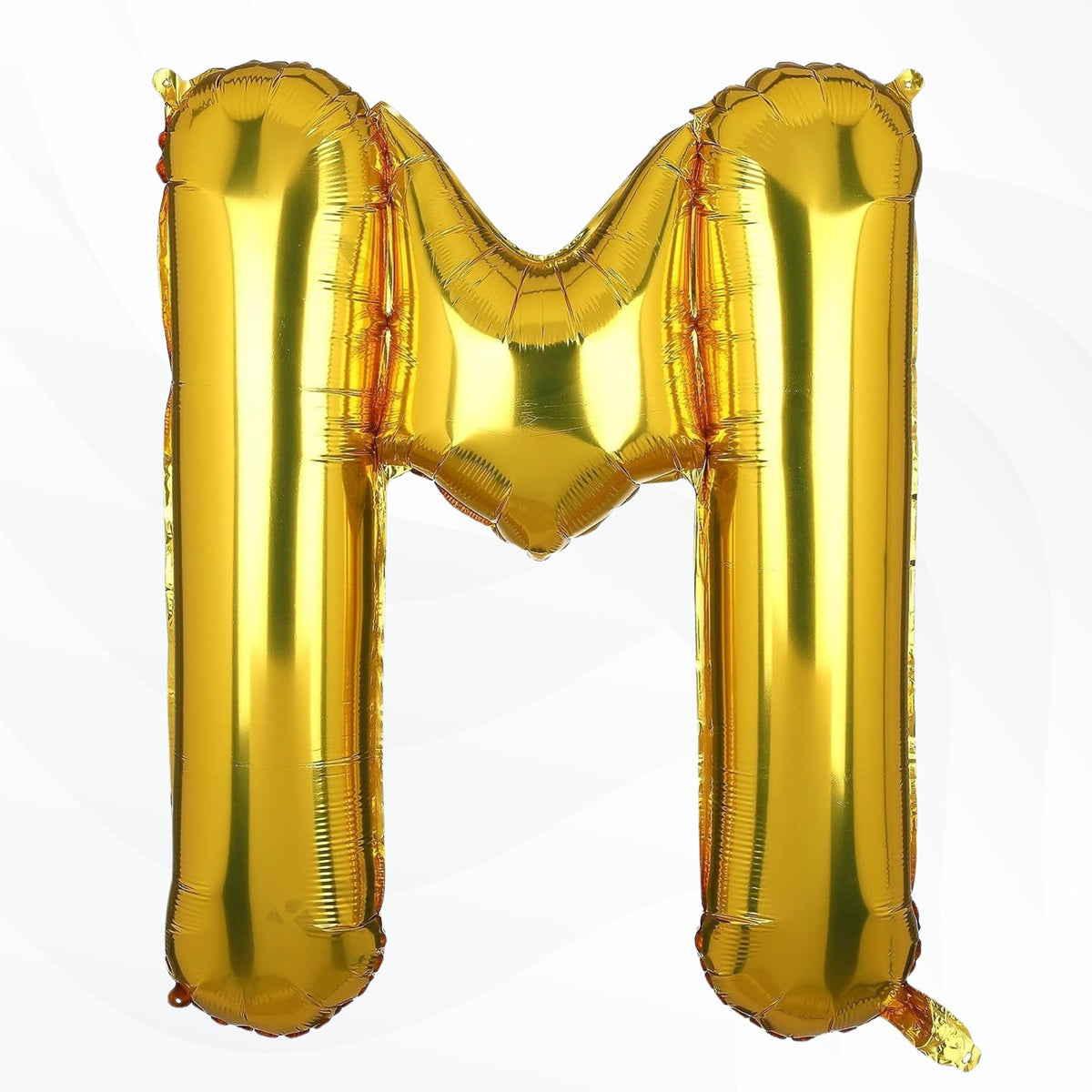 Flyloons Gold M Letter Foil Balloon Alphabets Balloons Perfect for Birthday Decoration Items, Anniversary, Bachelorette, Wedding