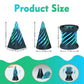 3PCS Impossible Cone 3D Printed Spiral Cone Fidget Toys Impossible Pyramid Passthrough Sculpture Stress Relieving Toys for mature-themeds and Kids Stocking Filler White Elephant Gifts (Green+Black)