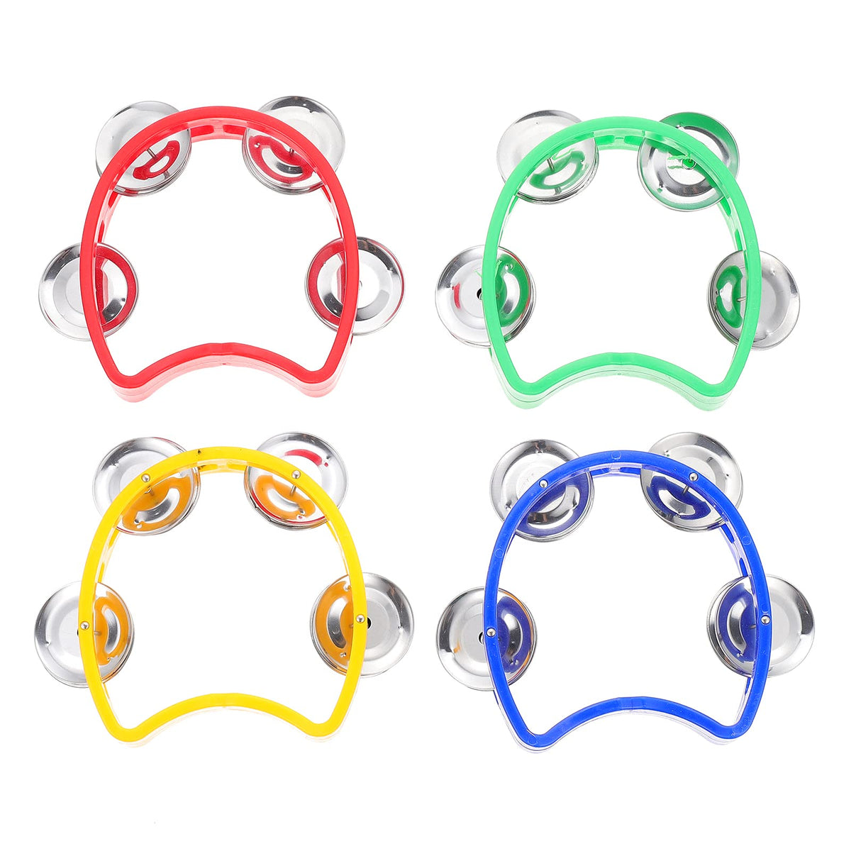 Excluzo 4Pcs Useful Musical Rhythm Percussion Handbells Kids Hand Bell Toys Cheer Props