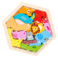 Bnf Wooden Jigsaw Puzzles Sorting Stacking Blocks Educational Toy Animalbaby | Toys For Baby | Developmental Baby Toys1 Set Wood