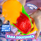 MushMeez Taba Squishy - Burger (Jumbo) Large, 3.5 Super Soft & Sticky Layered TABA Squishies - Squish, Squeeze, Great for Stress