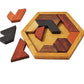 Kingzhuo Hexagon Tangram Puzzle Wooden Puzzle For Children And Adults Challenging Puzzles Wooden Brain Teasers Puzzle For Adults Puzzles Games Family Portable Puzzles Brain Games Tangrams For Adults