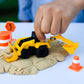 Cat Construction Toys, Dig N' Build Dirt Playset With 10 Oz Of Compound, 2 Little Machine Vehicles, Ages 3+