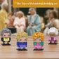 The Golden Lady Building Blocks  4 Figures of The Single Women  Petrillo  Nylund  Zbornak and Devereaux  Stable Lovely Toy is Symbol of Girls Friendship Present  Compatible with Lego(610pcs)