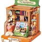 Rolife Diy Mini Building House Miniature Kit-The Muse Bookshop, Miniature Lifestyle Mini Bookshelf Decoration, Diy Hobbies/Gifts For Craftsman (The Muse Bookshop)