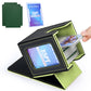 Uaono Card Deck Box With Mtg Commander Display, Deck Case Holds 100+ Double-Sleeved Cards, Trading Card Storage Box Fits Tcg/Ptcg/Sports Card With 2 Dividers, 1 Toploader (Black, Lemon Green)