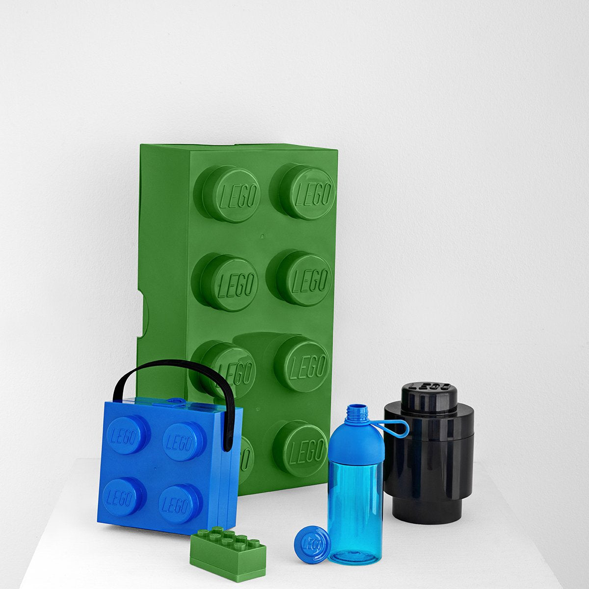 Room Copenhagen 40120634 Lego Mini Box, Brick 8, Dark Green