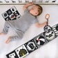 KUANGO 3 PCS Black and White High Contrast Baby Toys Newborn Toys 0-6 Months, Visual Stimulation Sensory Soft Book, Infant Tummy