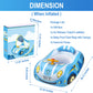Baby Pool Float,Baby Swim Float,Baby Pool Float With Canopy Upf50+ Sun Protection,Toddler Pool Float Inflatable, Car Shaped Baby