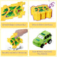 Plastic Dinosaur Puzzles For Kids With A Cute Car, Montessori Toys For 2 3 4 5 6 Year Old Boys, Race Tracks For Kids 3-5, Toddle