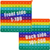 Petbsnvb Double Side 1 100 200 Pop It, Chart, Numbers, Row Counter Knitting Crochet, Stitch Counters Crocheting Square Popper Fidget Sensory Toy, Educational Tool, Great Gift For Birthdays, Christmas