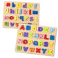 Authfort Wooden Alphabet Puzzle For Toddlers, Lowercase And Uppercase Letters, Alphabet Puzzles For Preschool Boys And Girls (Mu