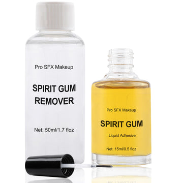 CCbeauty Special Makeup Liquid Spirit Gum Glue and Adhesive Remover Kit for Face, Skin, Body, Stage, Cosplay Makeup Wig Glue for