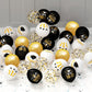 2025 Graduation Party Decorations, 68Pcs Graduation Balloons Black And Gold Graduation Decorations For College High School Class Of 2025 Congrats Grad Party Decor