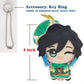 Kooliya Small Size Genshin Impact Figure Plush Doll - Venti (4 Inch), Keychain Anime Figure Soft Stuffed Gift For Game Fans (Ven
