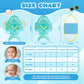 No Flip Over Baby Pool Float With Canopy Upf50+ Sun Protection, Inflatable Float With Sponge Safety Support Bottom, Fun Gifts Water Toys Accessories Baby Swim Floats For Pool 3-36 Months