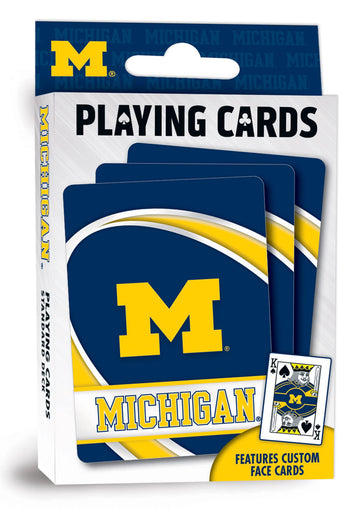 Masterpieces Ncaa Michigan Wolverines Playing Cards, 2.5' X 3.5', 0 Months To 1200 Months