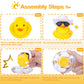 Mumyer Car Rubber Duck 2Pcs Duck Car Dashboard Decorations Yellow Duck Car Ornaments For Car Dashboard Decoration Accessories Wi