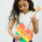 Tinkertar - Rainbow Heart - The Easiest Way To Start And Learn Guitar - Premium Wood Construction - 1 Stringed Toy Instrument Fo