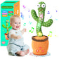 Dancing Talking Cactus Toy For Baby Toddler, Boys Girls Gifts Singing Mimicking Cactus Toy Recording Repeating What You Say Cactus Baby Toy With 120 English Songs (Talking Cactus-Adjustable Volume)