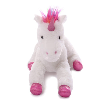 Plushland Fluffy Plush Rainbow Unicorn Stuffed Animal Toy 14 Inches - Cuddly Autism Adhd Soft Magical Gifts Present Birthday Love Girlfriend Pal Buddies Friendship