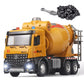 OANMYJJO Metal Cement Mixer Truck Model with Simulated Sounds and Lights, Construction Truck Toy for Boys Ages 3 and Up