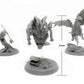 Citadel Black Colossal Onslaught Miniatures Set - 4 Pack - Large 50Mm Base, D&D Bbeg Unpainted Minis, Includes Dragon, Lich, Beholder, Basilisk