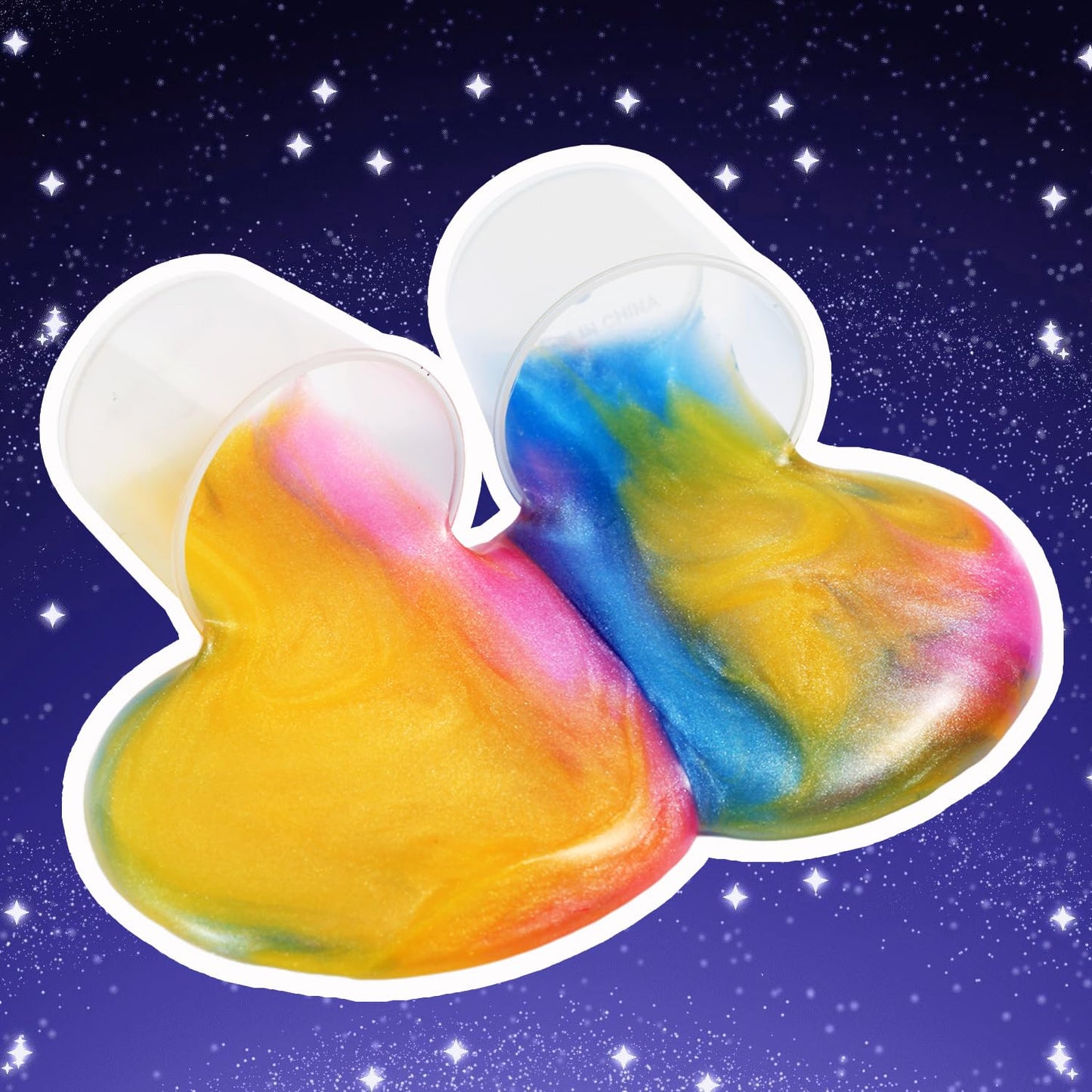 40 Packs Galaxy Slime, Party Favor For Kids Girls & Boys, Adults, Non Sticky, Stress & Anxiety Relief, Wet, Super Soft Sludge To