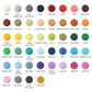 Feleph 2200Pcs Multicolored Round Plates 1X1 Building Blocks Moc 44 Colors Transparent Pieces Bricks Dots Bulk Studs Accessories