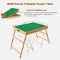 UPVERCY 3-in-1 Folding & Tilting & High 1000 Pieces Puzzle Table with Drawers, 24.8  H Tall Puzzle Board with Protective Cover f