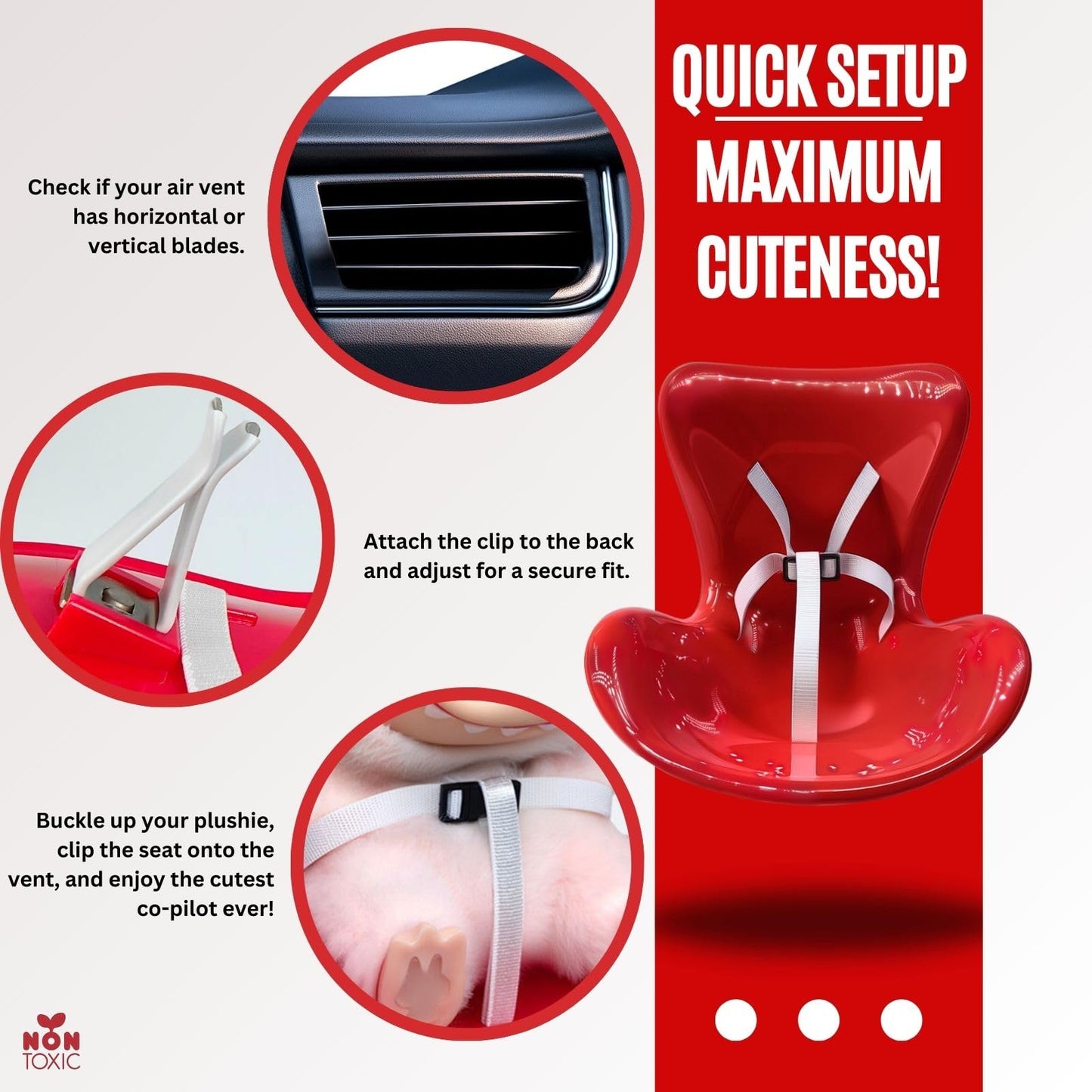 Accessories For Labubu Dolls, Have A Seat For Labubu Doll, Doll Vent Car Seat,Suitable For Displaying And Protecting Labubu Doll
