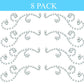 Tassel Toppers Rhinestone Swirl Flourishes Peel and Stick Crystal Color Decorate Your Grad Cap. Bling, Bedazzle, Rhinestones