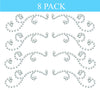 Tassel Toppers Rhinestone Swirl Flourishes Peel and Stick Crystal Color Decorate Your Grad Cap. Bling, Bedazzle, Rhinestones