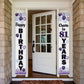 LASKYER Happy 81st Birthday Decorations,81st Purple Balloon Birthday Theme Door Hanging Banner Sign,81 Years Old Bday Party Supp