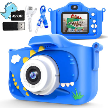 Kids Camera For Boys Dinosaur Toys Age 3-8 With 48Mp 1080P Hd Video Camera Kids Digital Camera Toys For Kids Toddler Christmas B