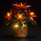 Brickbling Light Only, Compatible With Lego Icons Poinsettia Flower Décor, Led Lighting Compatible With Lego 10370 - Light Kit Only, Not Come With Model