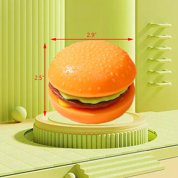 Funnysquee Hamburger Squishies Stress Relief Soft Simulation Food Detachable Burger Squeeze Toys Cute Birthday Gift Novelty Toy For Kid (Hamburger B)