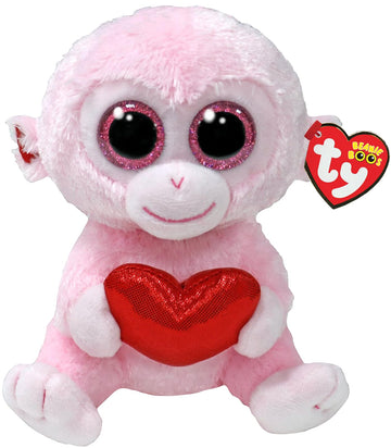 Ty Beanie Boo Gigi - Valentine Monkey - 6''